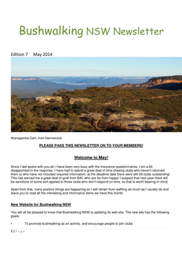 Bushwalking NSW Newsletter