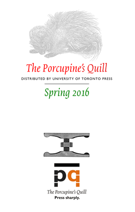 The Porcupine's Quill Spring 2016