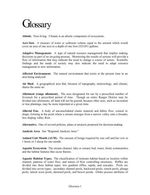 Glossary of Definition1