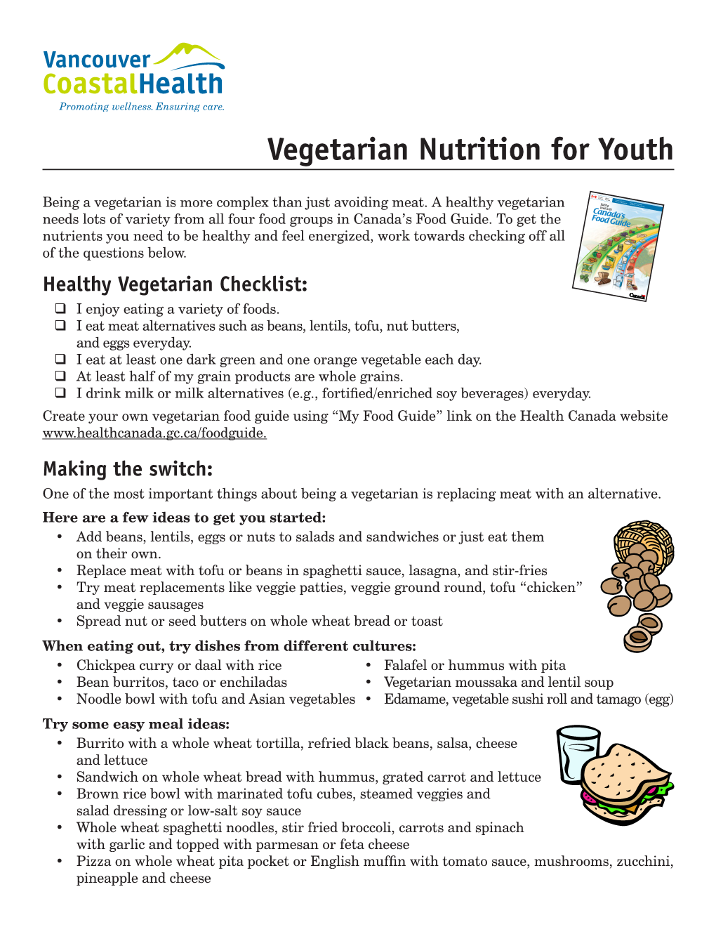 Vegitarian Nutrition for Youth