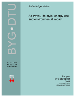 Air Travel, Life-Style, Energy Use and Environmental Impact