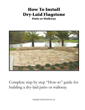 How to Install Dry-Laid Flagstone Complete Step by Step “How-To