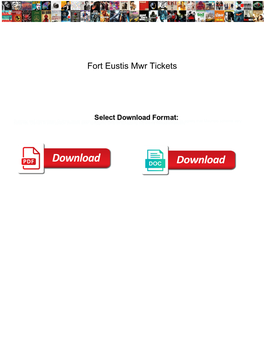 Fort Eustis Mwr Tickets