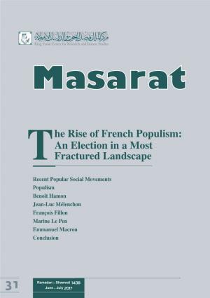 He Rise of French Populism: an Election in a Most Fractured