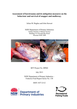 Fisheries Final Report Series No. 138 (PDF 4.5