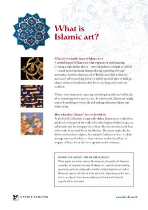 What Is Islamic Art?