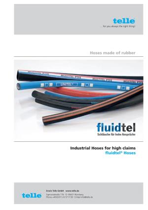 Hoses Made of Rubber Industrial Hoses for High Claims Fluidtel® Hoses