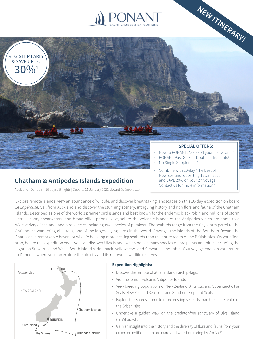 Chatham & Antipodes Islands Expedition