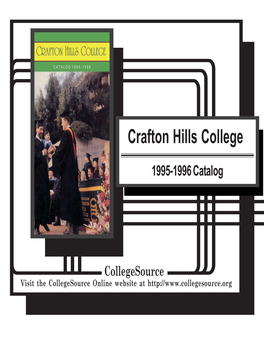 1995-1996 Crafton Hills Catalog