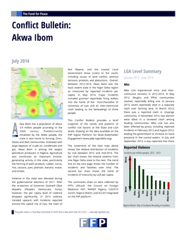 Conflict Bulletin: Akwa Ibom