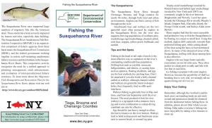 Susquhanna River Fishing Brochure