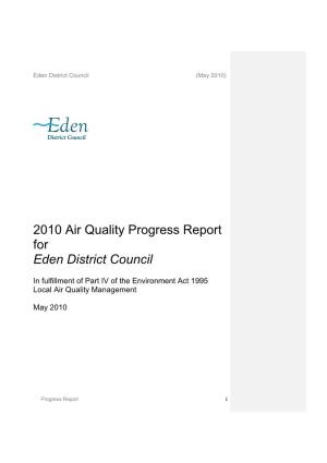 Air Quality Progress Report 2010
