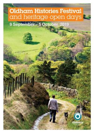 And Heritage Open Days 9 September – 5 October 2019