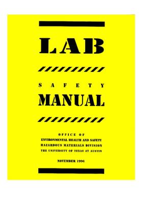 Laboratory Safety Manual