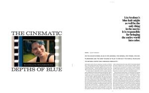 On the Color Blue in Cinema