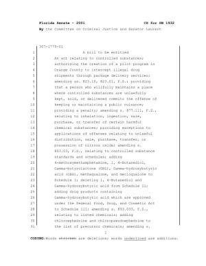 2001 CS for SB 1932 by the Committee on Criminal Justice and Senator Laurent