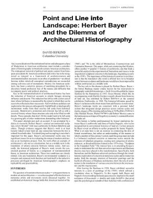 Herbert Bayer and the Dilemma of Architectural Historiography