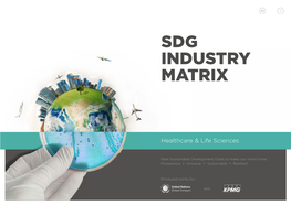 Sdg Industry Matrix for Healthcare and Life Sciences