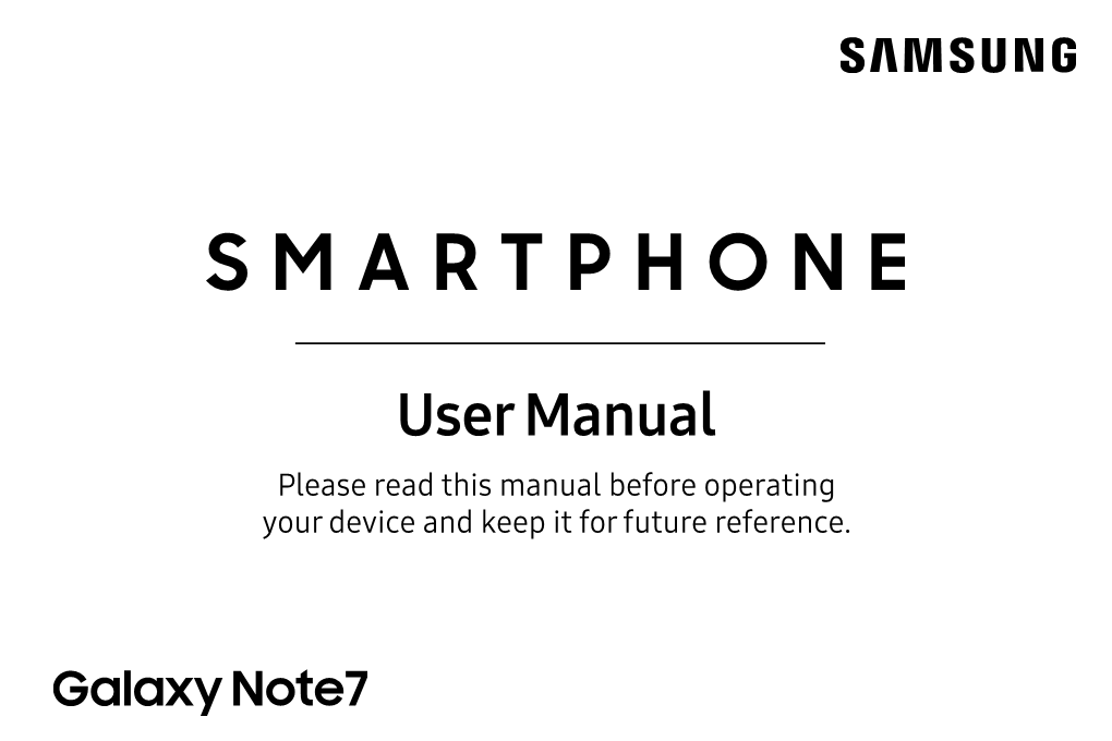 Samsung Galaxy Note7 N930A User Manual