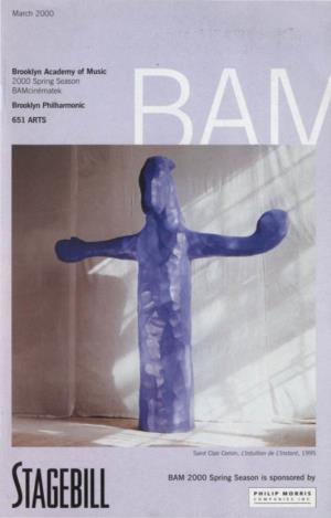 ~Lag(8Ill BAM 2000 Spring Season Is Sponsored by B~ ~L1 Snri Og Sp;:),On