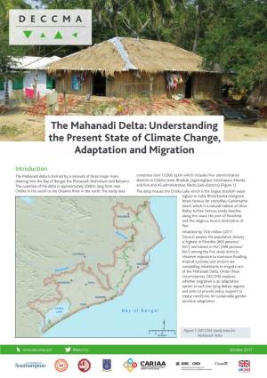 The Mahanadi Delta: Understanding the Present State of Climate Change, Adaptation and Migration