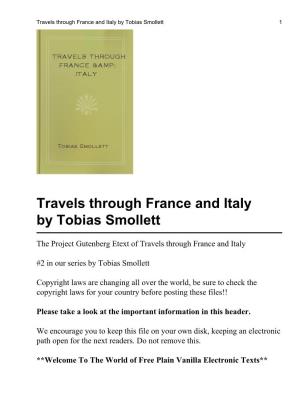 Travels Through France and Italy by Tobias Smollett 1