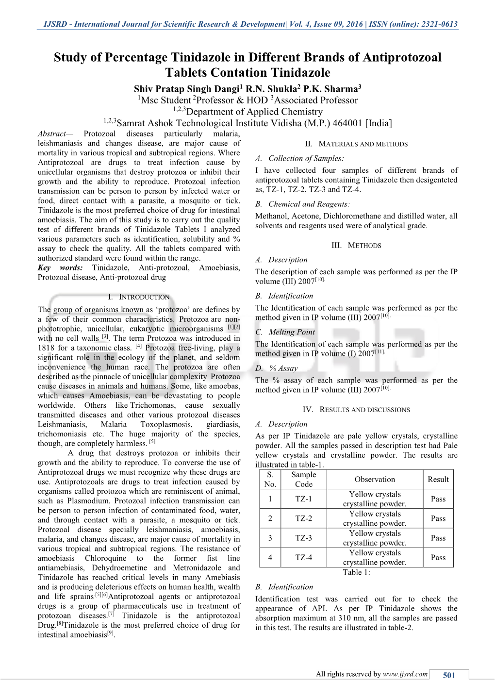 International Journal for Scientific Research & Development| Vol. 4, Issue 09, 2016 | ISSN (Online): 2321-0613