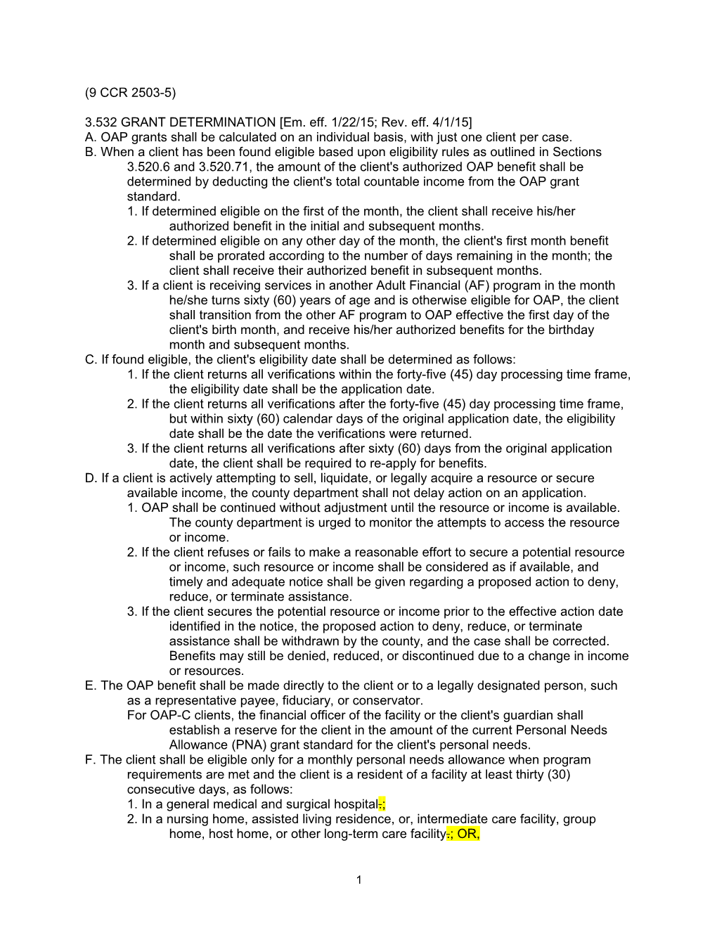 Rule-Making Standards and Procedures s11