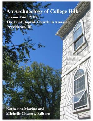 Season Two, 2007 the First Baptist Church in America Providence, Rhode Island