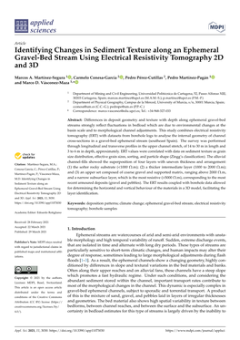 Identifying Changes in Sediment Texture Along an Ephemeral Gravel-Bed Stream Using Electrical Resistivity Tomography 2D and 3D