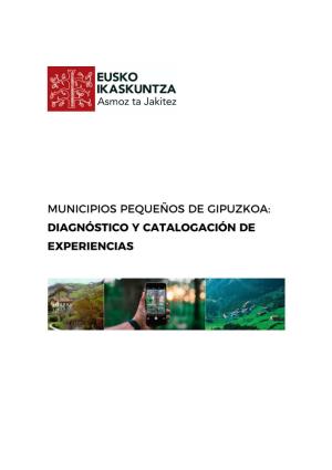 Municipios Pequeños De Gipuzkoa: Diagnóstico Y Catalogación De