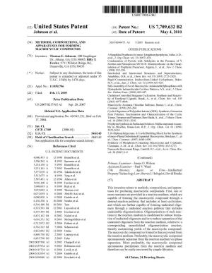 (12) United States Patent (10) Patent No.: US 7,709,632 B2 Johnson Et Al