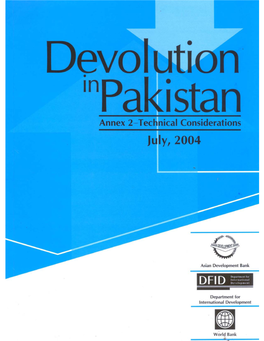 Annex 2—Technical Considerations Provides a More In-Depth Review of a Series of Contentious Topics That Contribute to the Intensity of the Debates on Devolution