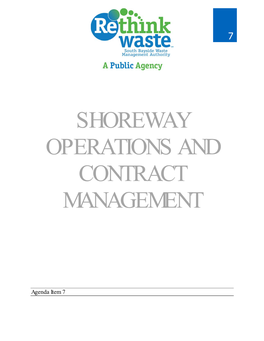 Shoreway Operations and Contract Management