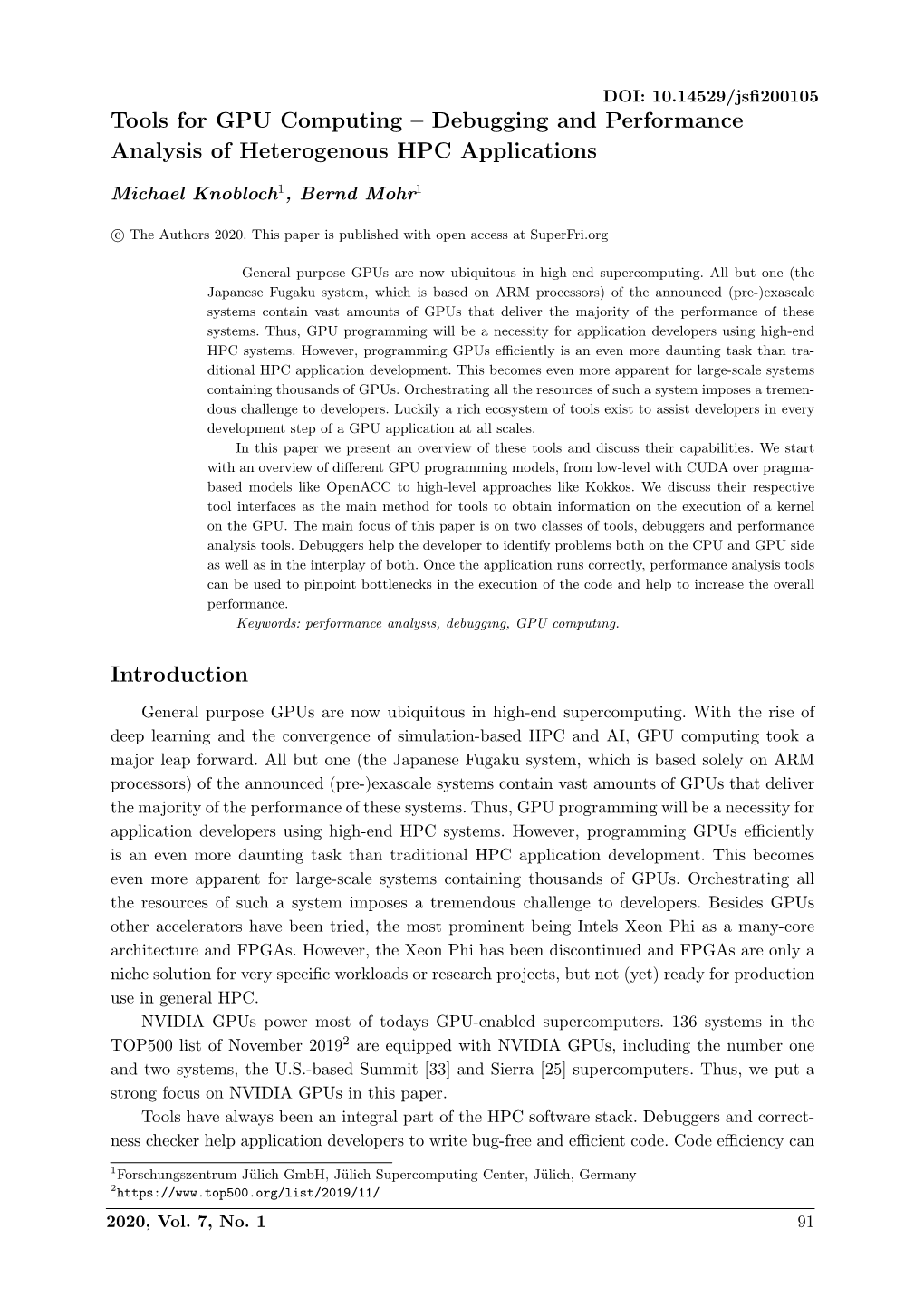 Debugging and Performance Analysis of Heterogenous HPC Applications