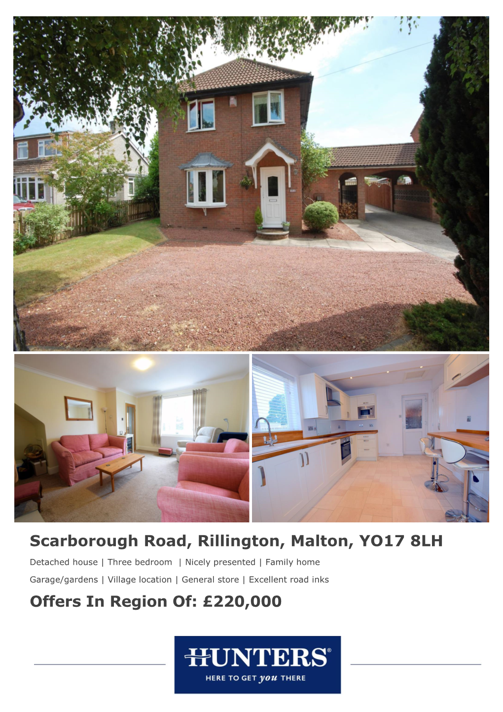 Scarborough Road, Rillington, Malton, YO17 8LH Offers in Region Of