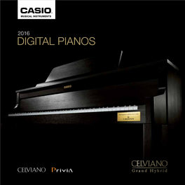 Casio Digital Pianos Catalogue
