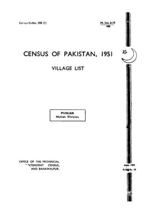Village List of Multan Division , Pakistan