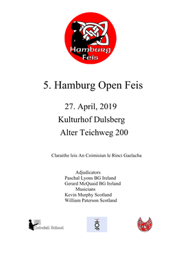 Syllabus Hamburg Feis 2019