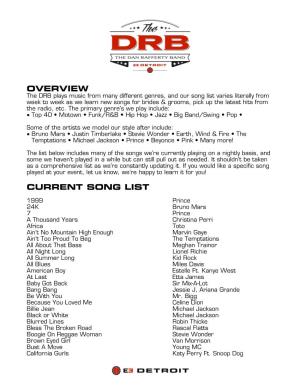 DRB Master Song List.Pages