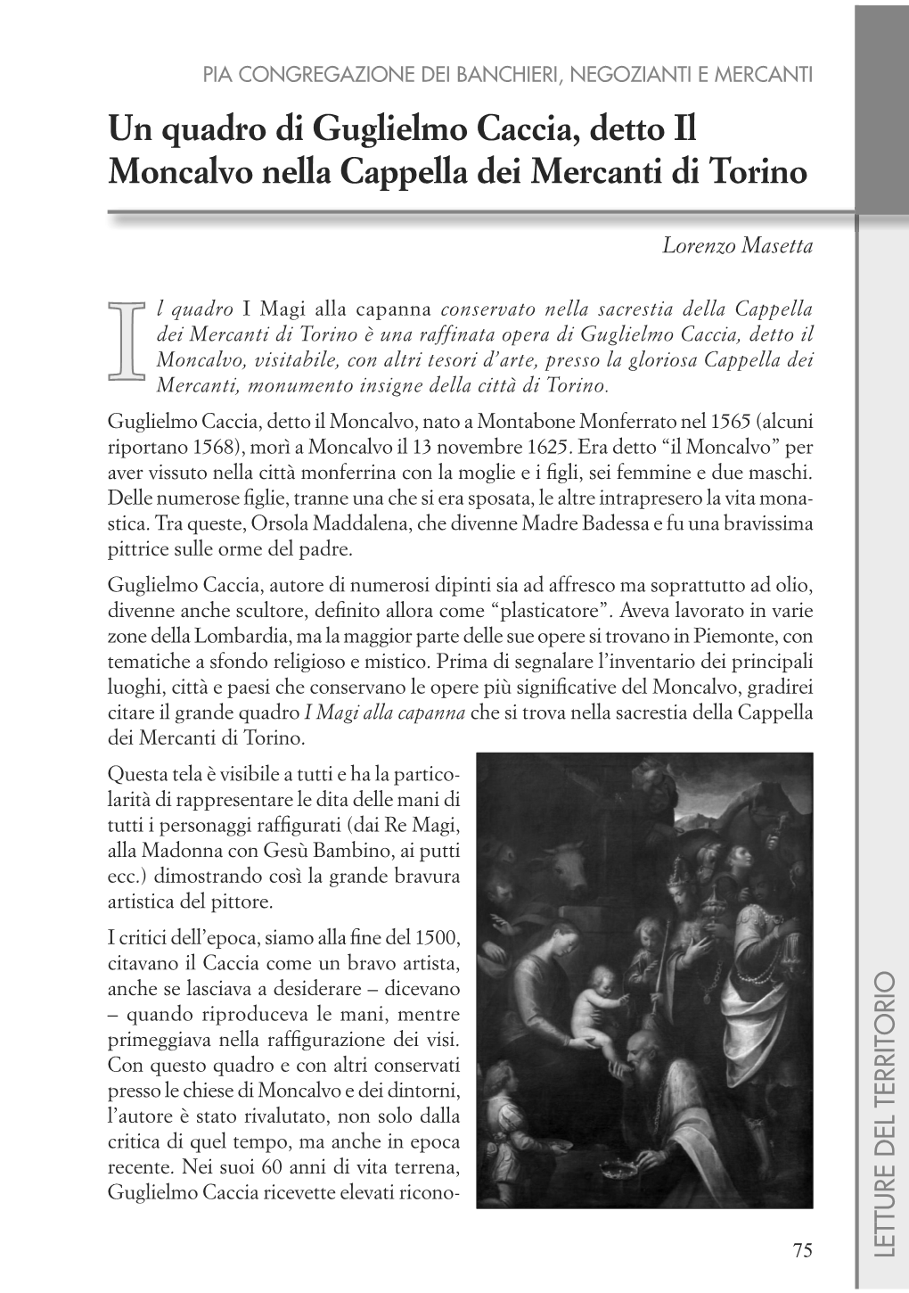 Un Quadro Di Guglielmo Caccia, Detto Il Moncalvo Nella Cappella Dei Mercanti Di Torino