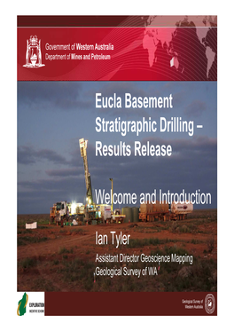 Eucla Basement Stratigraphic Drilling – Results Release