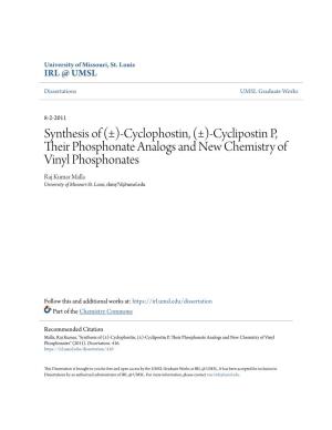 Cyclophostin, (±)-Cyclipostin P, Their Phosphonate Analogs and New