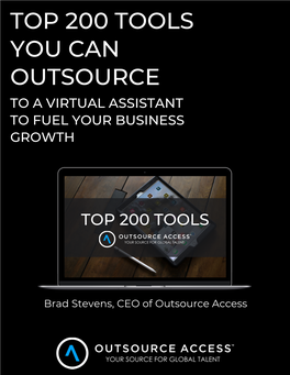 Top 200 Tools You Can Outsource to a Virtual Assistant to Fuel Your Business Growth