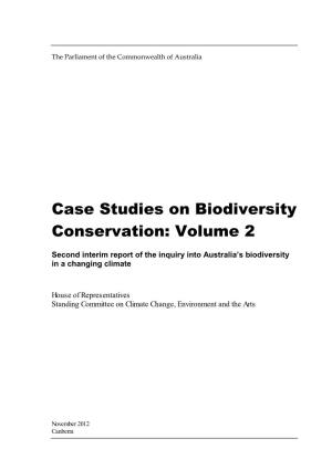 Front Pages: Case Studies on Biodiversity Conservation Volume 2