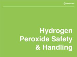 Hydrogen Peroxide Safety & Handling