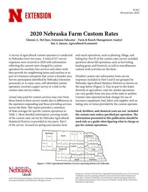 2020 Nebraska Farm Custom Rates Glennis A