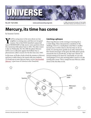 69. Mercury, Its Time Has Come
