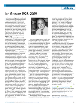Ion Gresser 1928–2019
