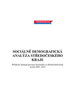 Sociálně Demografická Analýza Středočeského Kraje